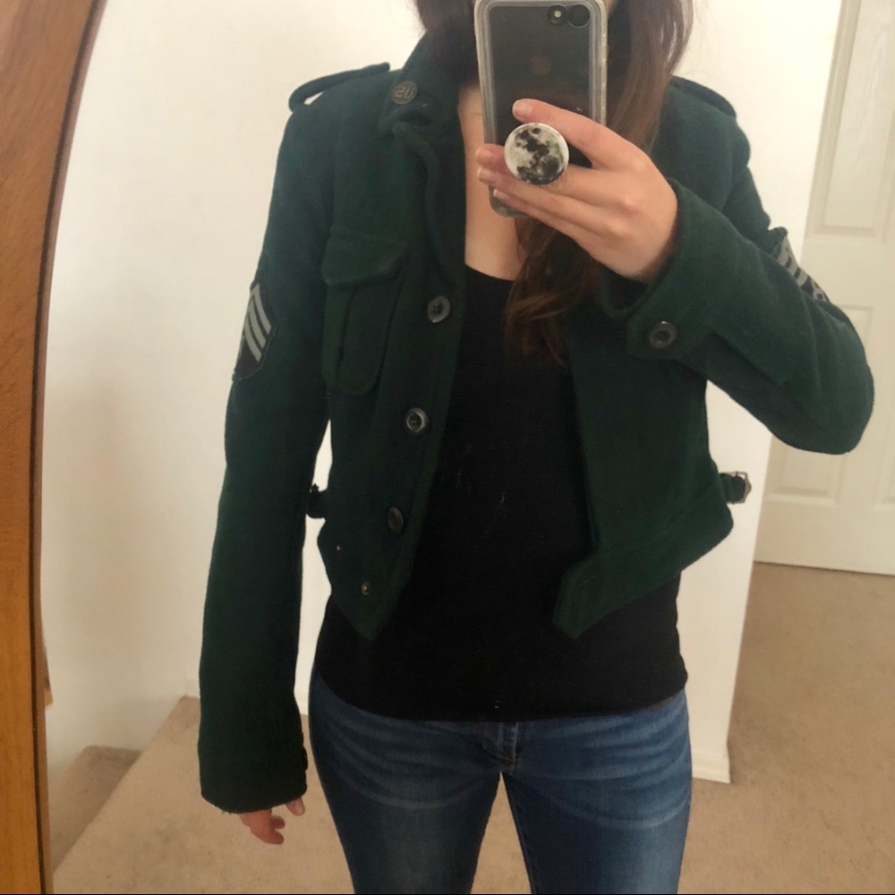 Urban Outfitters Cropped Military Style Jacket
